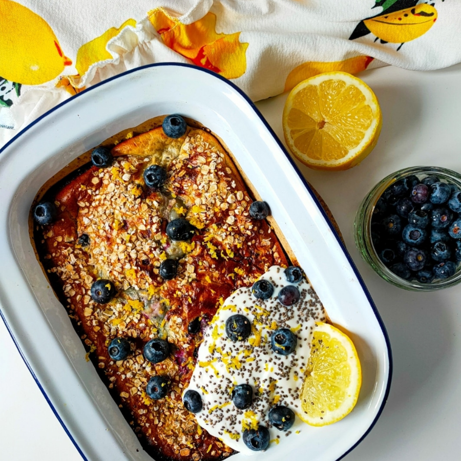 Blueberry & Lemon Baked Oats
