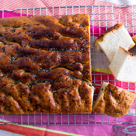 Garlic & Chia Foccacia