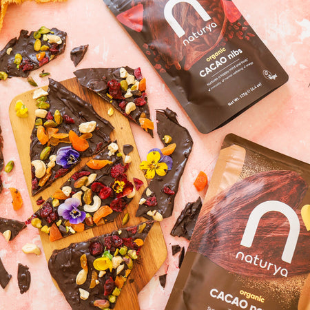 Easter Chocolate Bark with Naturya Cacao Powder & Naturya Cacao Nibs